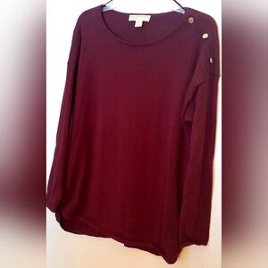 Michael Kors Elegant Burgundy Women's Top